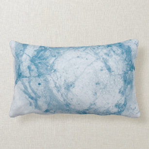 Blue and white floral mattress lumbar cushion