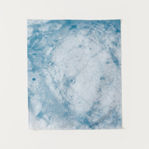 Blue and white floral mattress tapestry