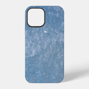 Blue and white floral textile iPhone 12 case