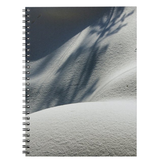 Blue and white floral textile notebook (Front)