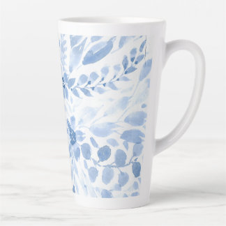 Blue and White Flowers Mug