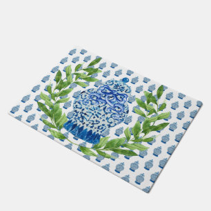 Blue and White Ginger Jar Doormat