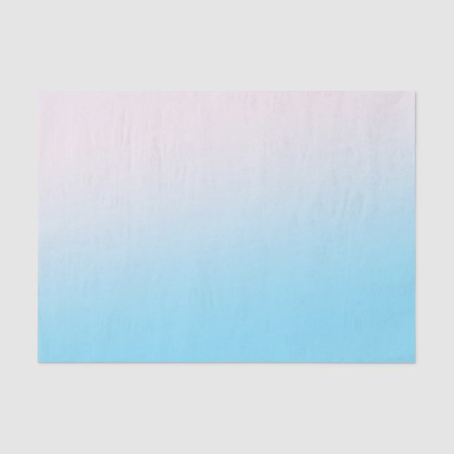 Blue and White Gradient Tissue Paper (Front)