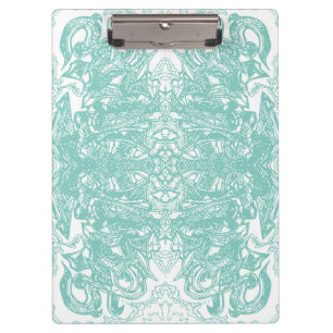 Blue And White Graffiti Piece Clipboard