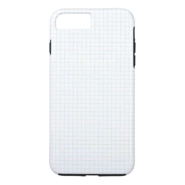 Blue and White Graph Paper Case-Mate iPhone Case (Back)