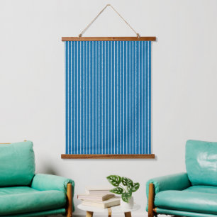 Blue and White Hanging Tapestry