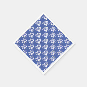 Blue and White Horses For Tea Paper Napkins