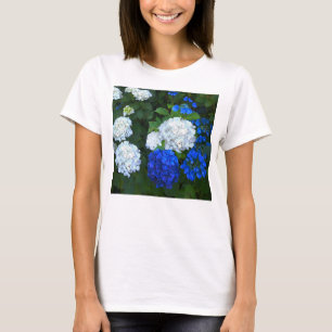 Blue and white Hydrangeas. T-Shirt