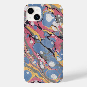 Blue and White Italian Marble Pattern Case-Mate iPhone 14 Plus Case