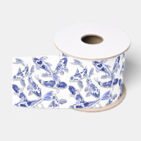 Blue and white Koi