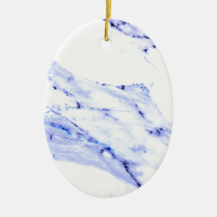 Blue and White Marble Ceramic Tree Decoration