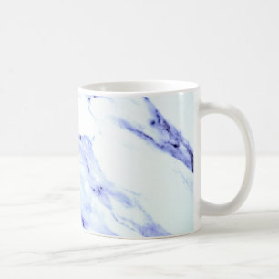 Blue and White Marble Coffee Mug