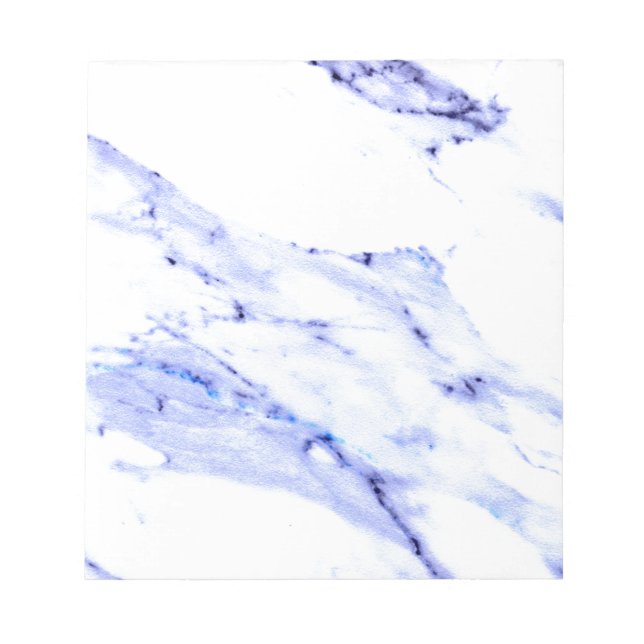 Blue and White Marble Notepad (Front)