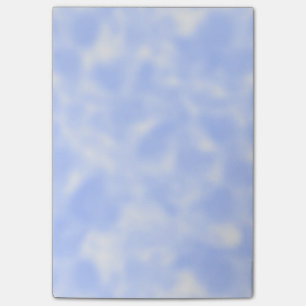 Blue and White Mottled Post-it Notes