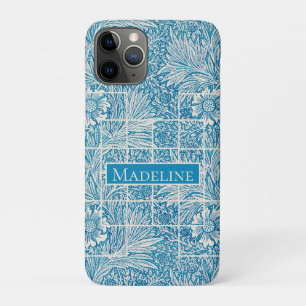 Blue and White Ornamental Vintage Floral Pattern iPhone 11 Pro Case