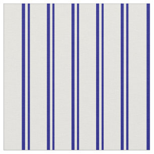 Blue and White Pattern of Stripes Fabric