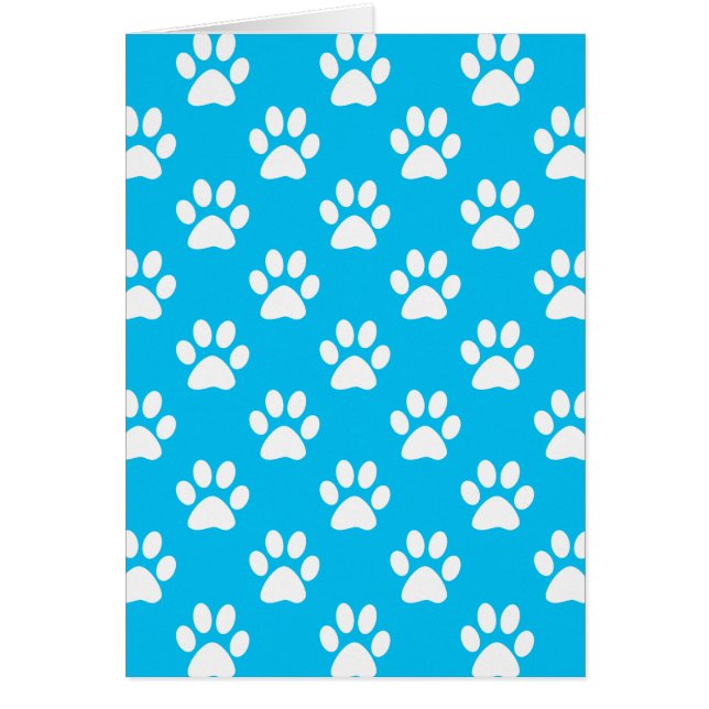 Blue and white paws pattern (Front)