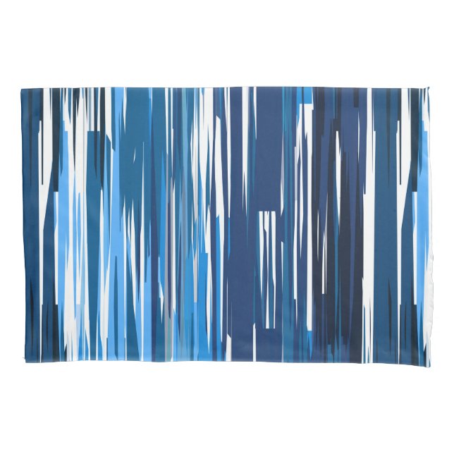 Blue and white     pillowcase (Front)