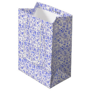 Blue and White Pip Gift Bag