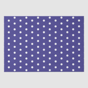 Blue and White Polka Dot Pattern Tissue Paper