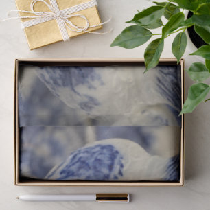 Blue and White Porcelain Photo Tissue Paper