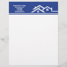 Blue and White Real Estate Logo Design
