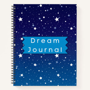 Blue and White Stars and Sky Dream Journal