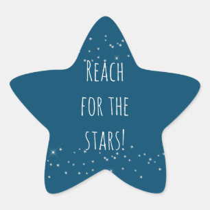 Blue and White Stars  Star Sticker