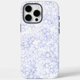 Blue and White Stars Team Spirit Sports Colours iPhone 16 Pro Max Case