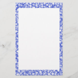 Blue and White Stars Team Spirit Sports Colours Stationery