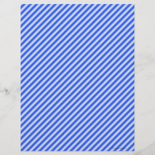 Blue and White Striped Scrapbook Paper