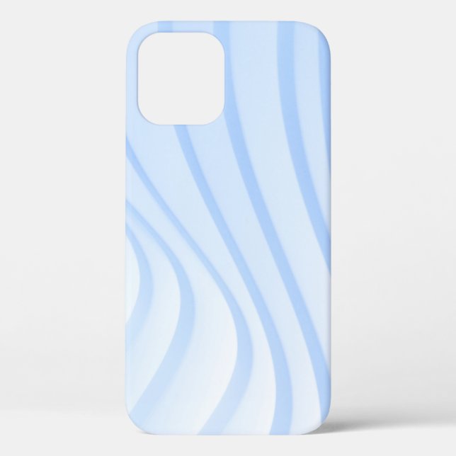 Blue and white striped textile Case-Mate iPhone case (Back)