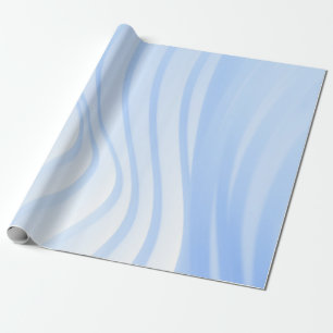 Blue and white striped textile wrapping paper