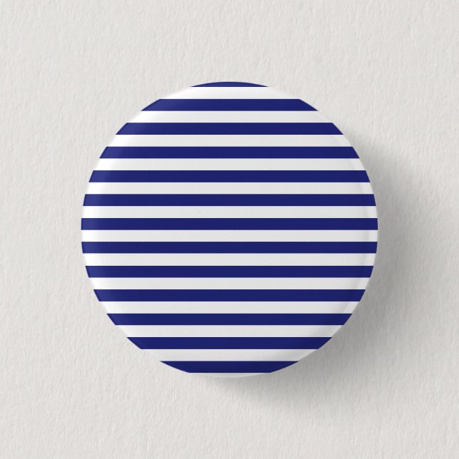 Blue and White Stripes Button (Front)
