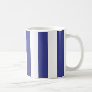 Blue and White Stripes Coffee Mug