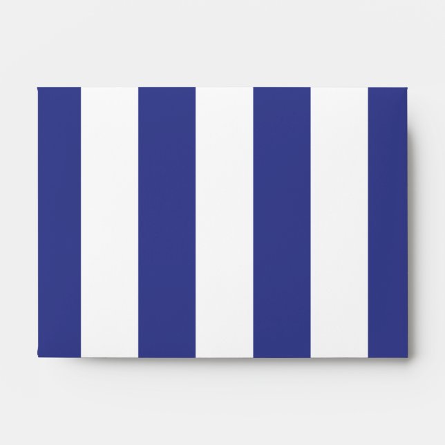 Blue and White Stripes Envelope (Front)