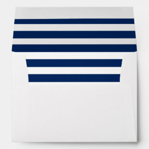 Blue and White Stripes Envelope