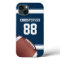 Blue and White Stripes Jersey Grid Iron Football