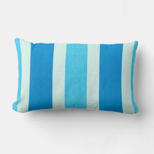 Blue and White Stripes Lumbar Cushion