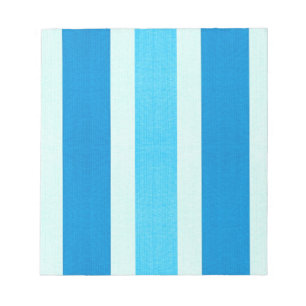 Blue and White Stripes Notepad