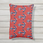 Blue And White Stripes With Anchor