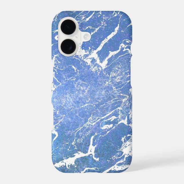 blue and white swirl marble pattern (Back)