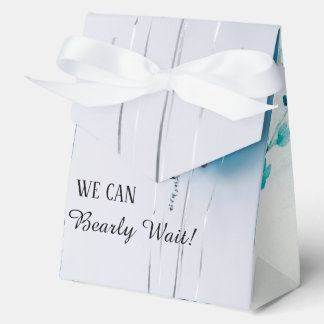 Blue and White Tent Baby Shower Favour Box. Box