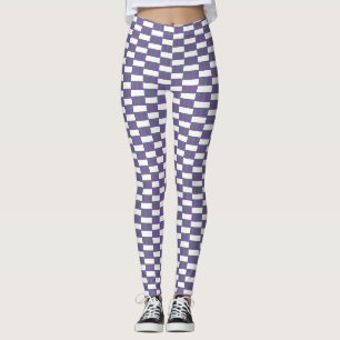 Blue and White Texture Seamless Design Leggings