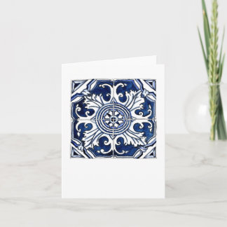 Blue and White Tiles from Porto, Portugal Card