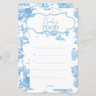 Blue and White Toile de Jouy Baby Shower