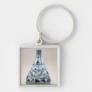 Blue and white vase, Yuan Dynasty Key Ring
