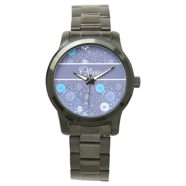 blue and white watch (Front)