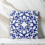 Blue and White Watercolor Spanish Pattern Ceramic Tile<br><div class="desc">Accent your Mediterranean or Spanish style decor with these ceramic tiles. Design features a classic blue and white Spanish tile pattern, freshly updated in swirly, variegated watercolors. Pattern can be scaled up or down for a dramatic large scale effect or detailed intricate look; click "Customise It, " select the image,...</div>