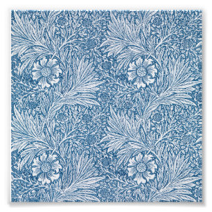 Blue and White William Morris Photo Print